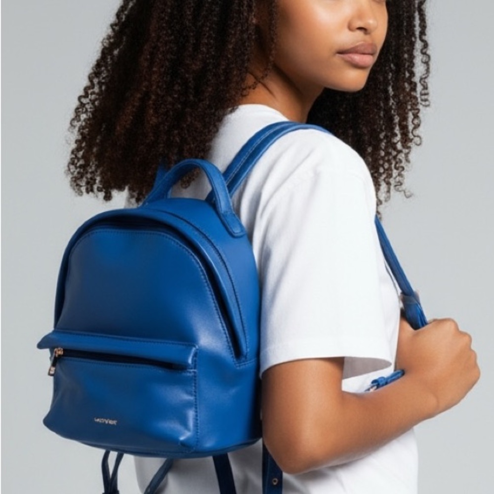 Matt & Nat Munich Mini Backpack, Loom Collection, Mystic (Blue)